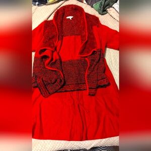 Cardigan and skirt set